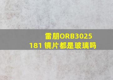 雷朋ORB3025 181 镜片都是玻璃吗